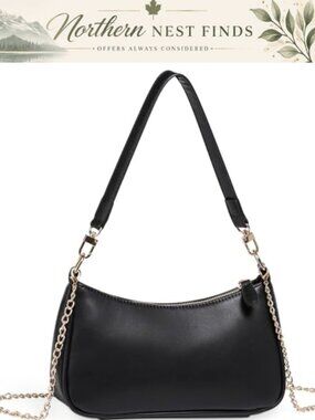 Vegan Leather Hobo Shoulder Bag Crossbody Clutch Tote Purse